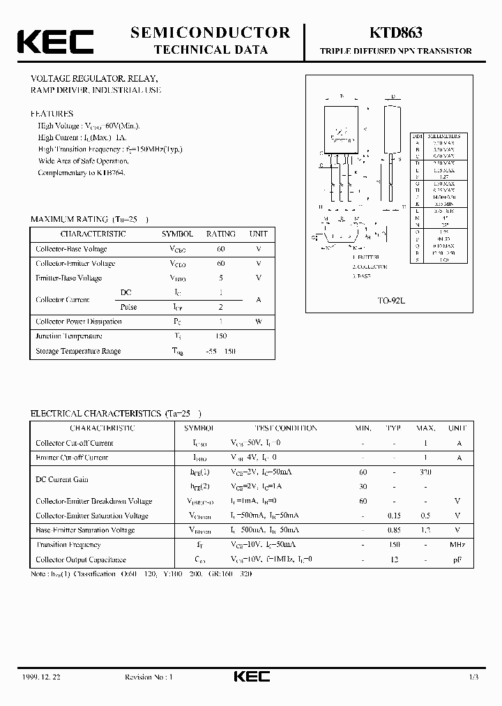 KTD863_4834388.PDF Datasheet