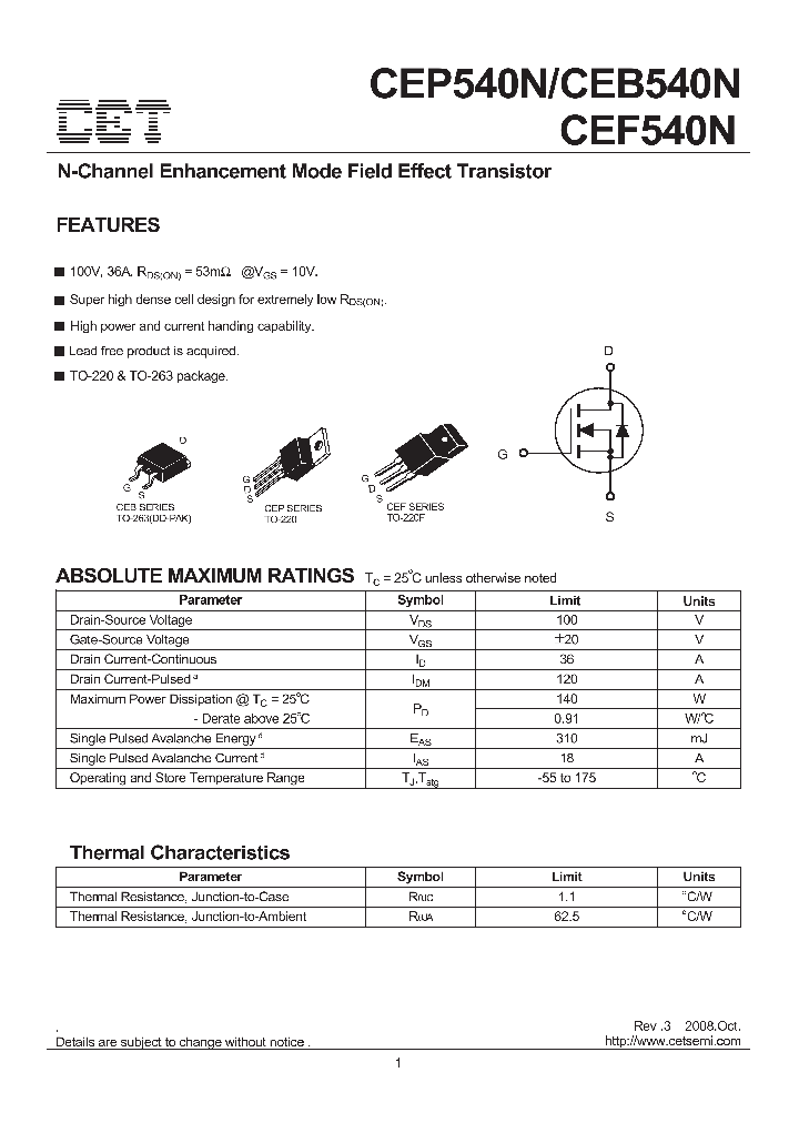 CEP540N_4834976.PDF Datasheet