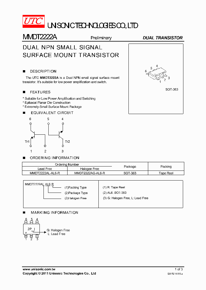 MMDT2222AL-AL6-R_4850720.PDF Datasheet