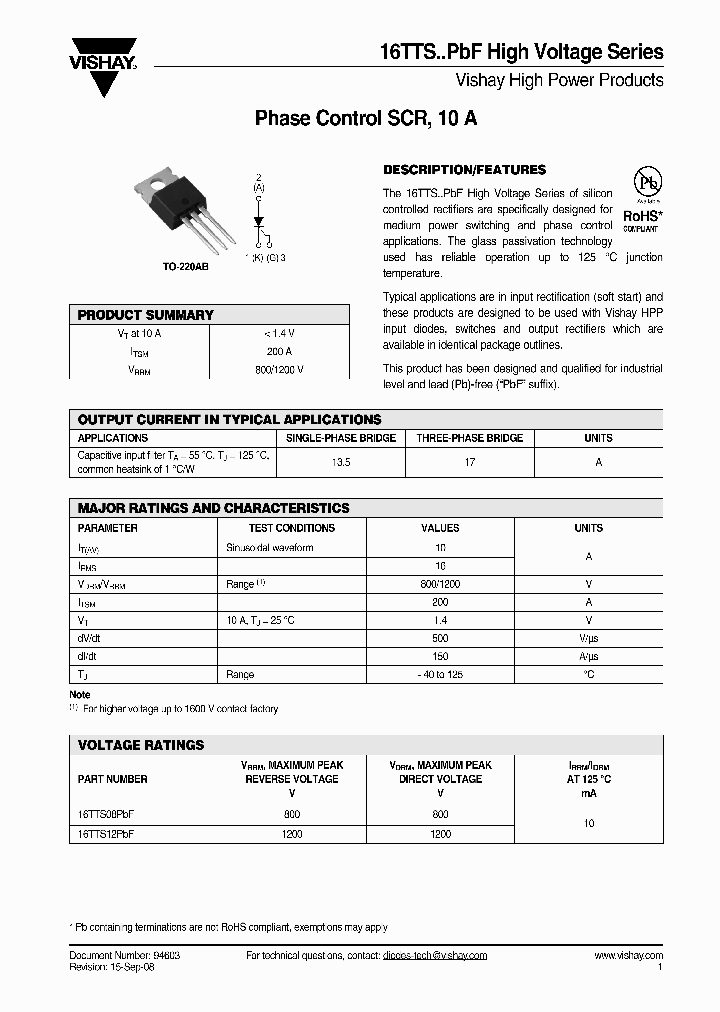 16TTS08PBF_4856444.PDF Datasheet