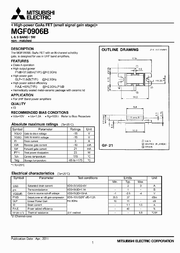 MGF0906B_4864065.PDF Datasheet