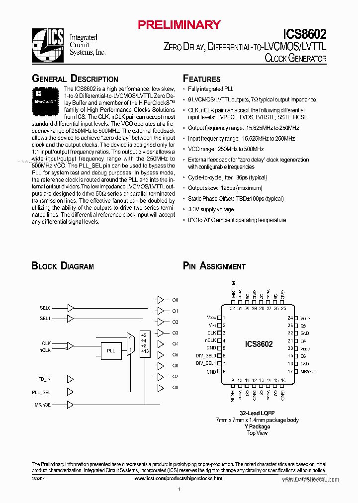 ICS8602_4871555.PDF Datasheet