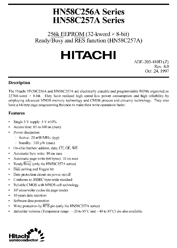 HN58C256AP_4881554.PDF Datasheet