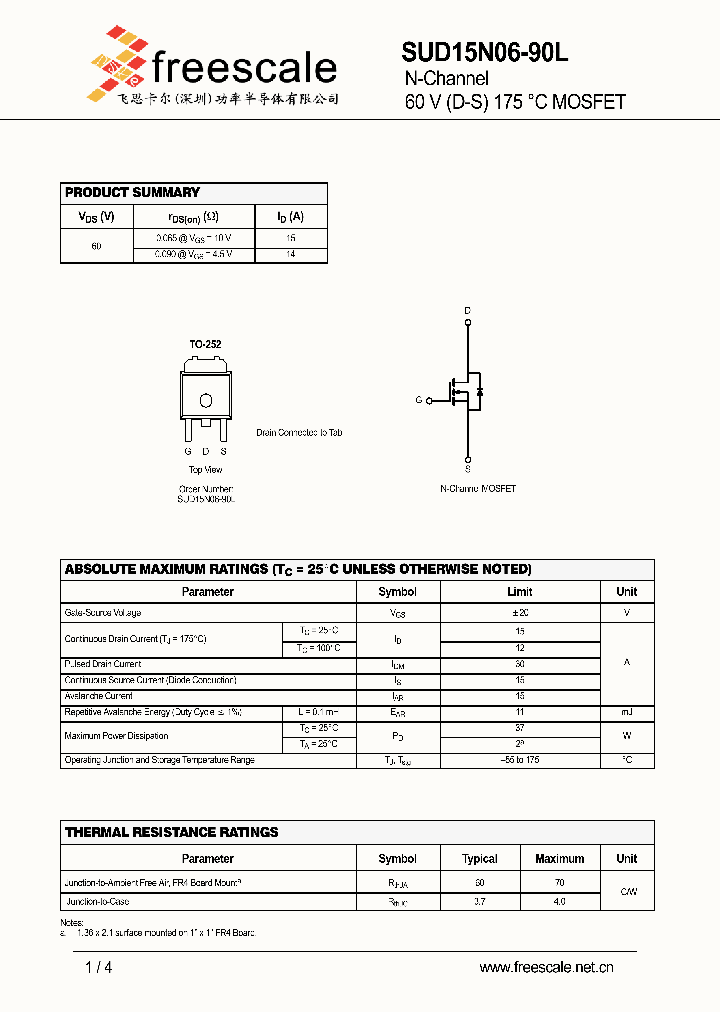 SUD15N06-90_4900702.PDF Datasheet