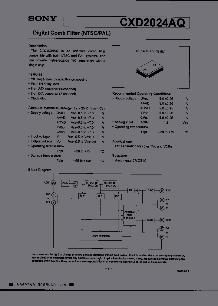 CXD2024AQ_4911264.PDF Datasheet