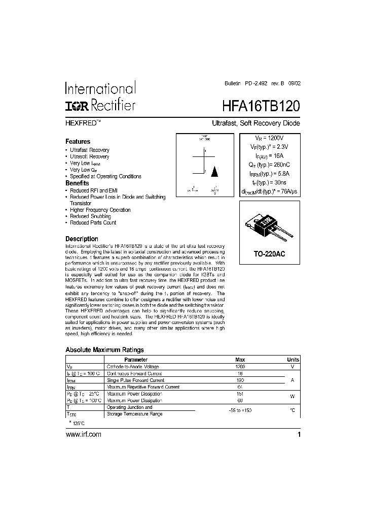 HFA16TB120_4919085.PDF Datasheet