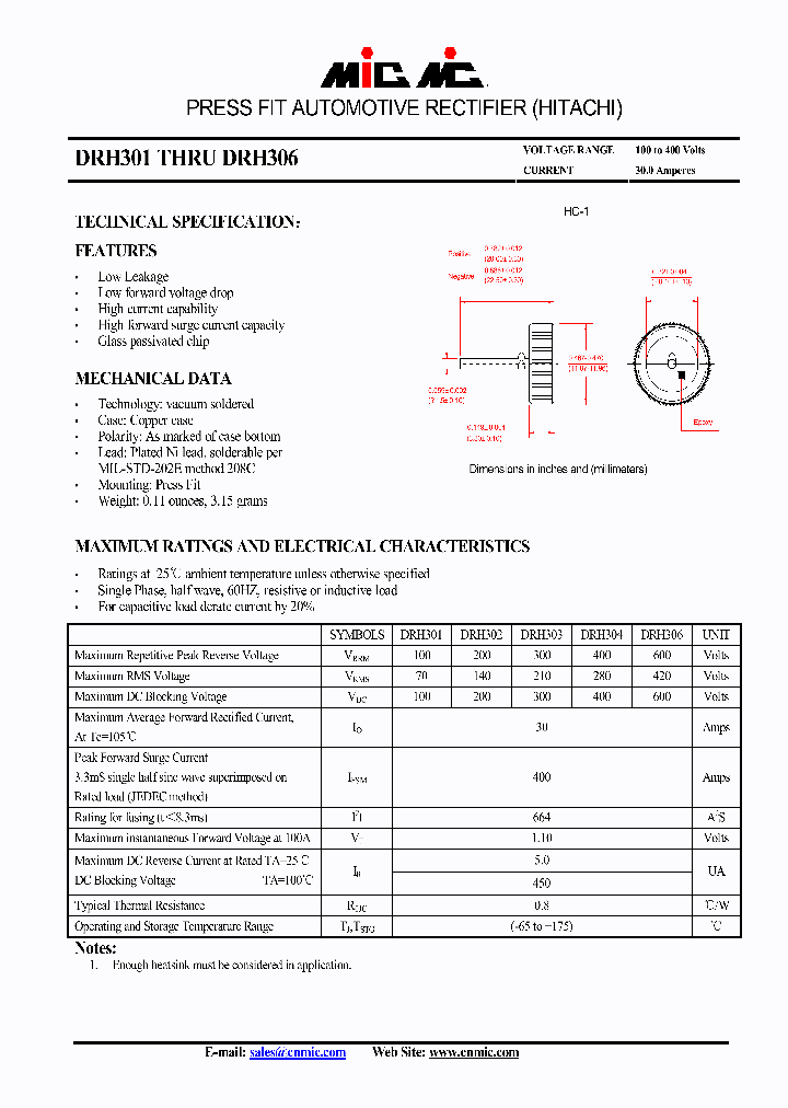 DRH302_4932330.PDF Datasheet