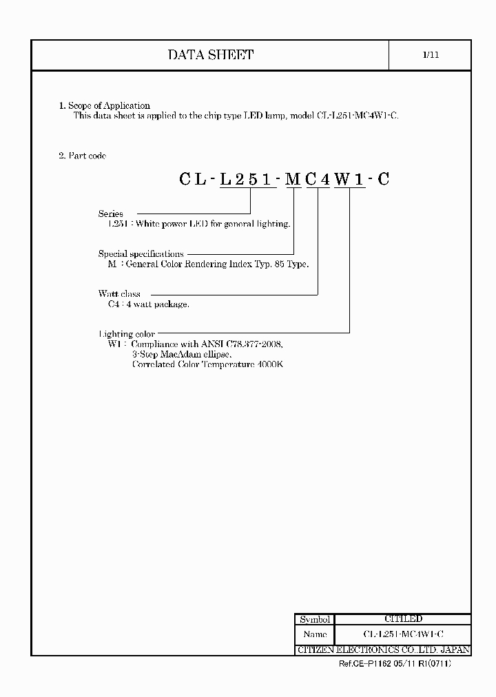 CL-L251-MC4W1-C11_4948453.PDF Datasheet