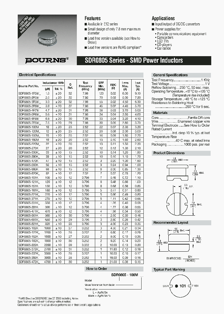 SDR0805-2R5M_4940158.PDF Datasheet