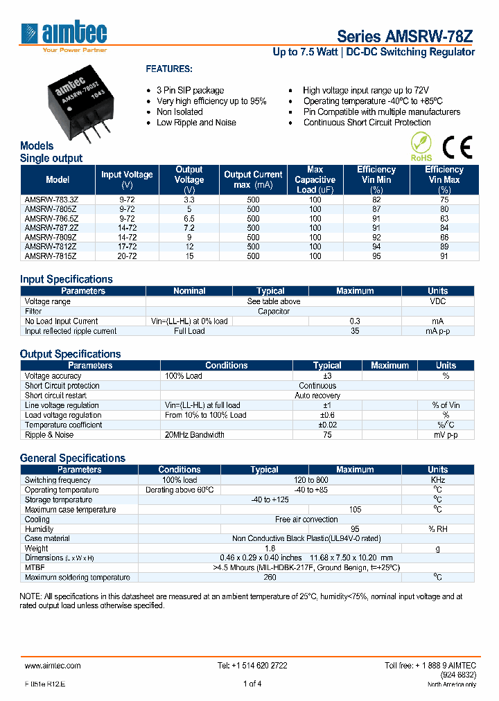 AMSRW-7805Z_4966850.PDF Datasheet