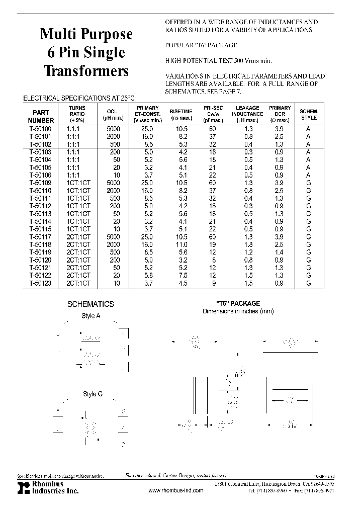 T-50100_4971570.PDF Datasheet