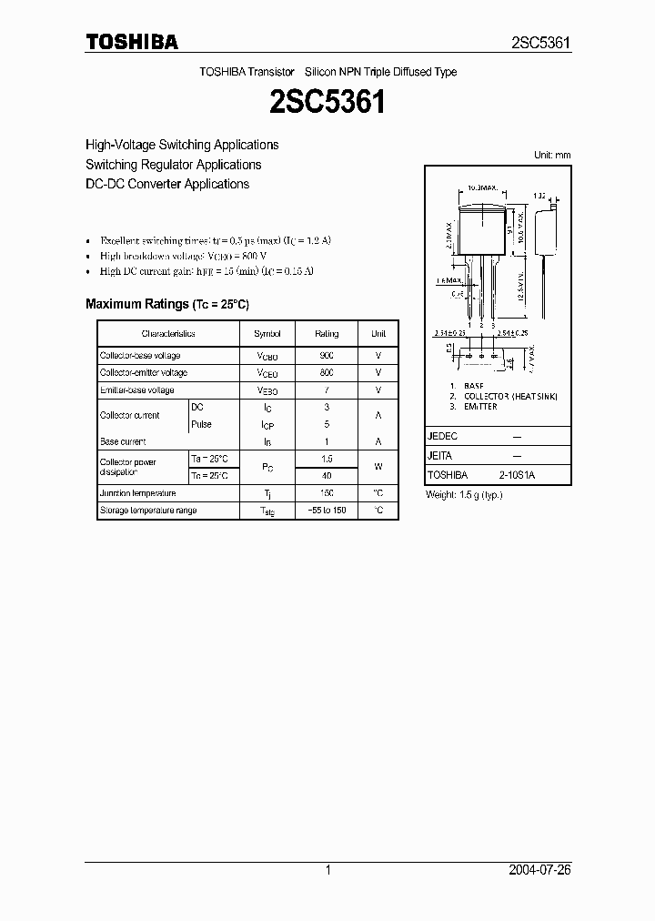 2SC536104_5003361.PDF Datasheet