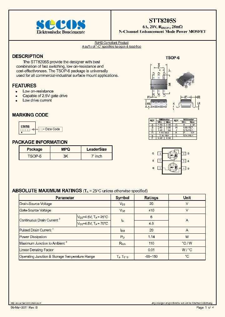 STT8205S11_5003919.PDF Datasheet