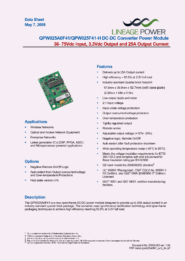 QPW025A0F41_5005246.PDF Datasheet