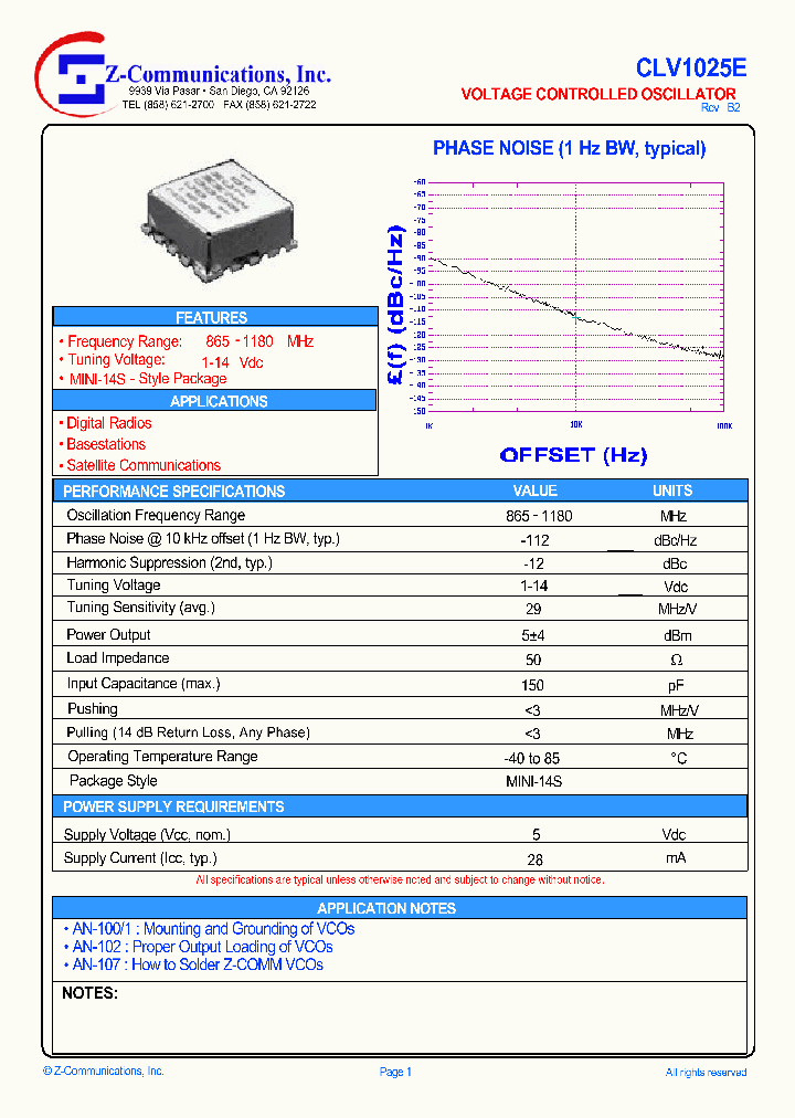 CLV1025E_5001438.PDF Datasheet