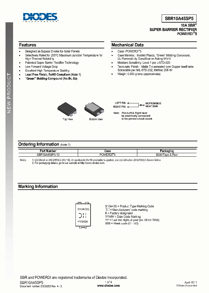 SBR10A45SP5-13_5015783.PDF Datasheet