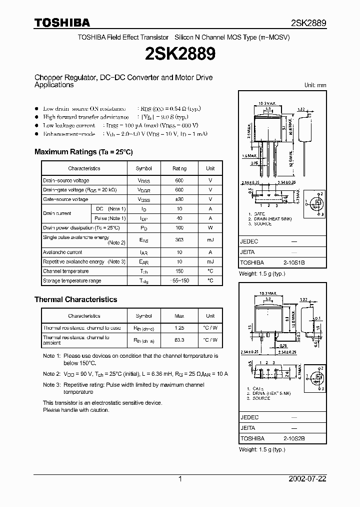 2SK2889_5039580.PDF Datasheet