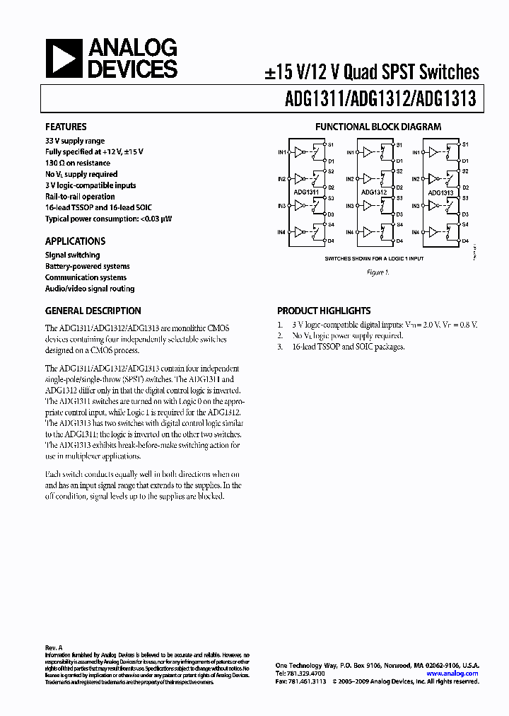 ADG1311YRUZ_5061326.PDF Datasheet