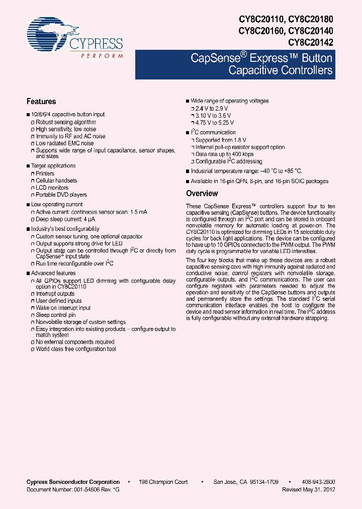 CY8C20110-LDX2I_5061274.PDF Datasheet