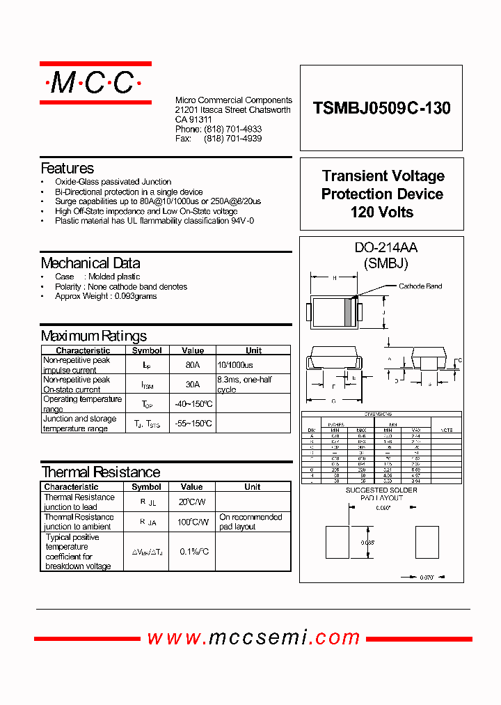 TSMBJ0509C-130_5066970.PDF Datasheet