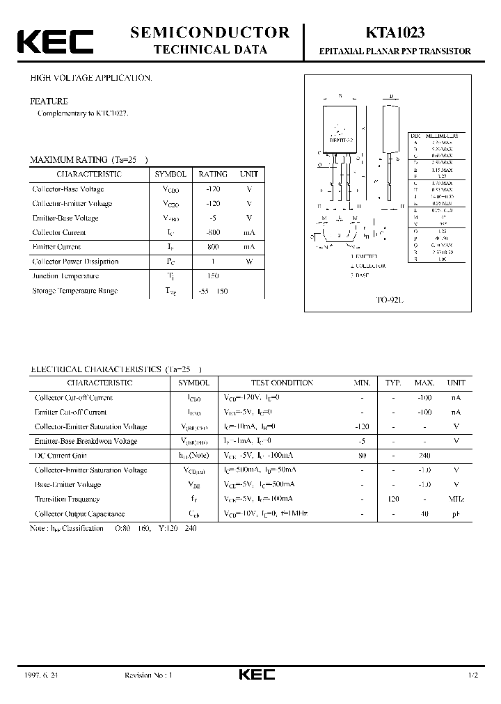 KTA1023_5073796.PDF Datasheet