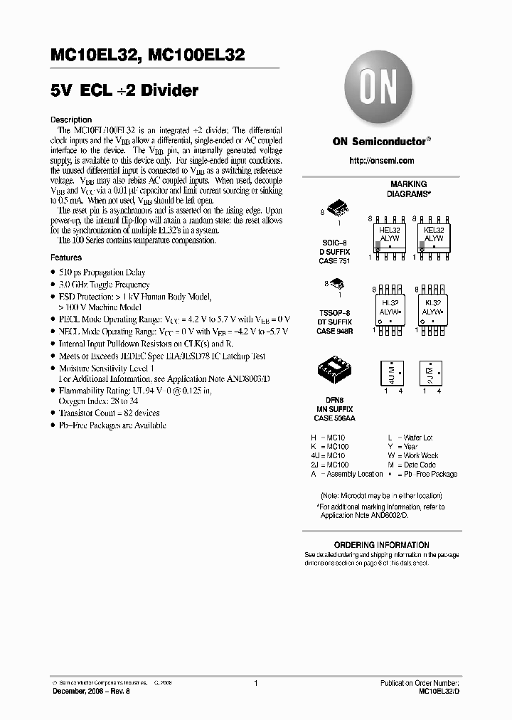 MC100EL32DTR2_5074798.PDF Datasheet