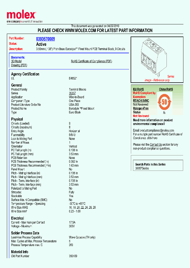 39357-0009_5131286.PDF Datasheet