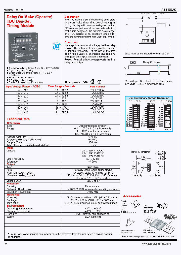 TDU3000A_5137701.PDF Datasheet