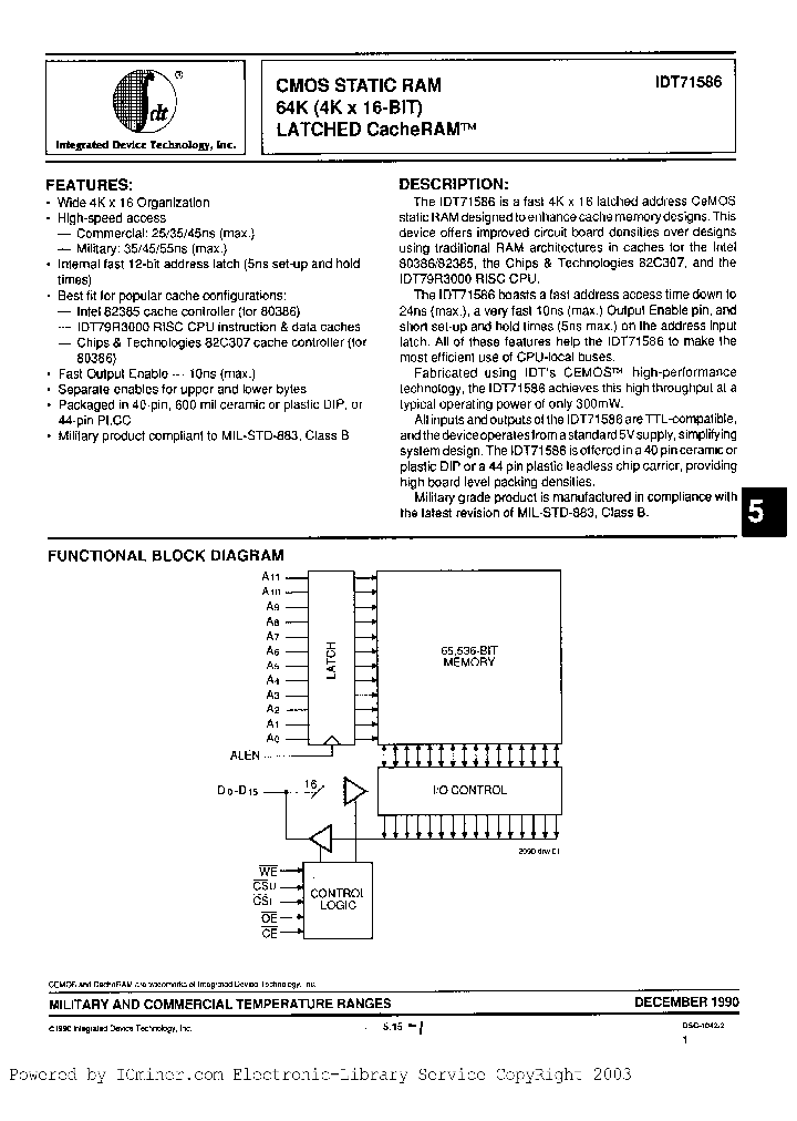 IDT71586S35DB_5145030.PDF Datasheet