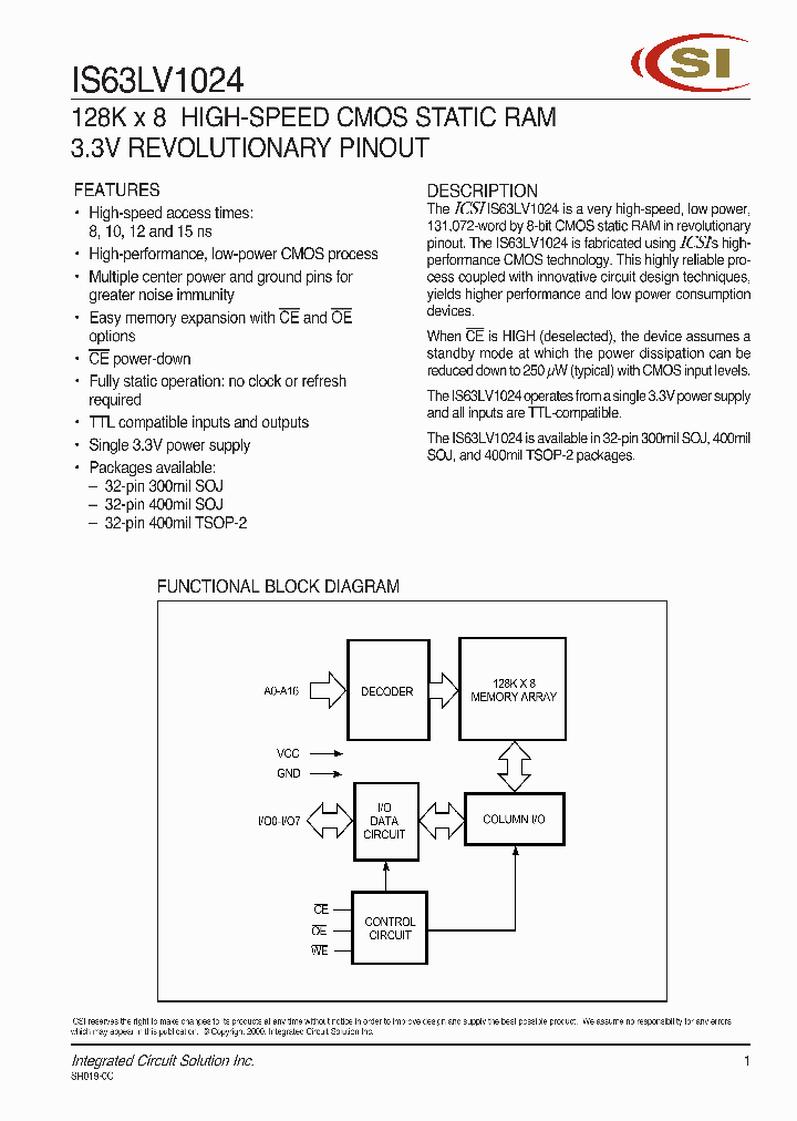 IS63LV1024_5147699.PDF Datasheet