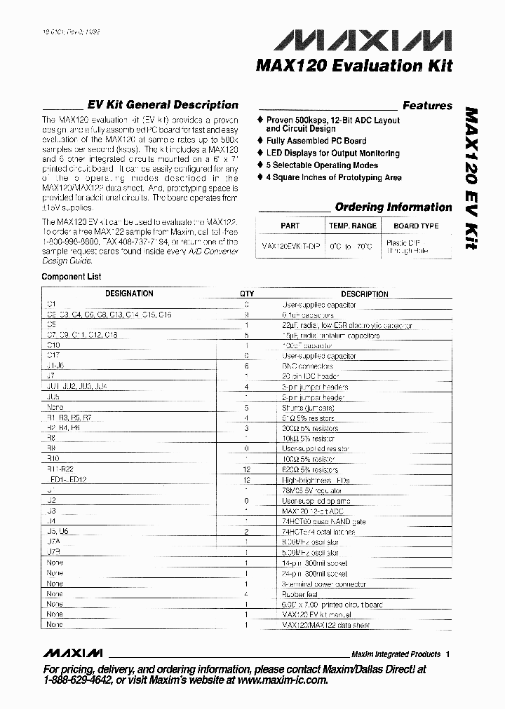 MAX120EVKIT_5152060.PDF Datasheet