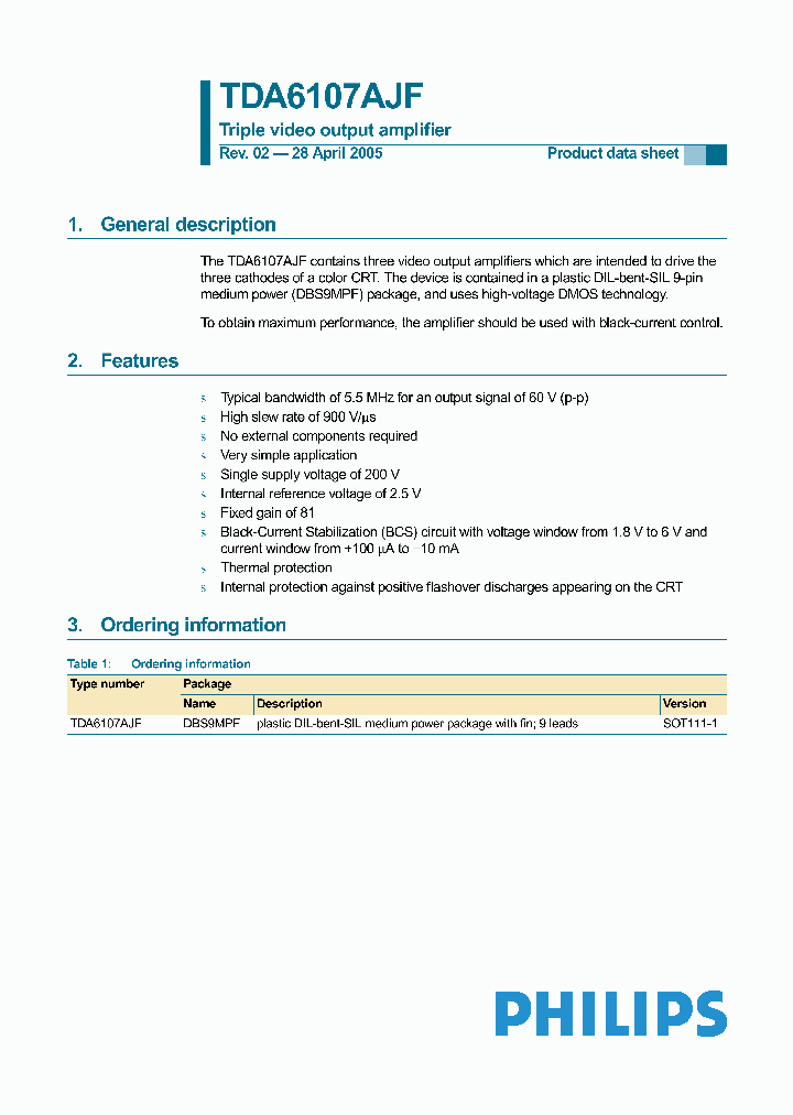 TDA6107AJFN1_5160230.PDF Datasheet