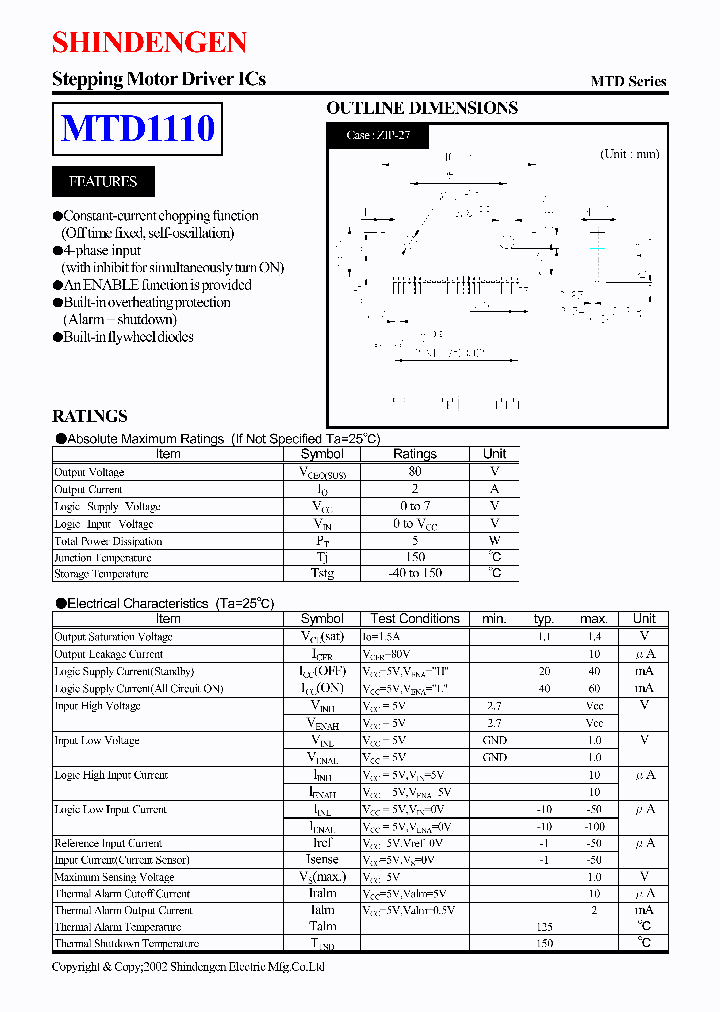 MTD1110_5191640.PDF Datasheet