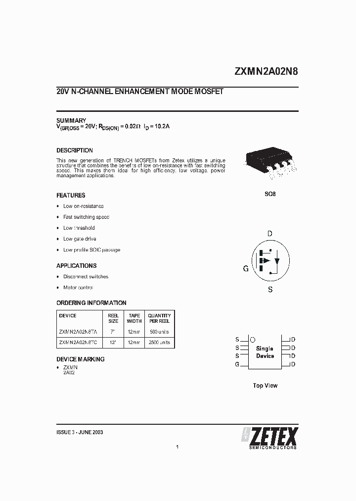 ZXMN2A02N8_5198988.PDF Datasheet