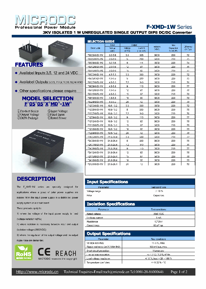 F1203XMD-1W_5225133.PDF Datasheet