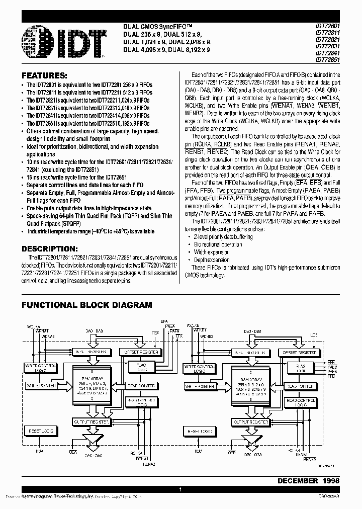 IDT72801L25TFISCDS-W_5236433.PDF Datasheet