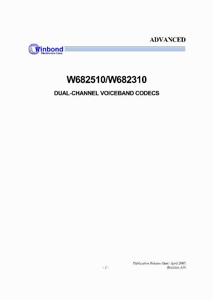 W682510S_5238281.PDF Datasheet