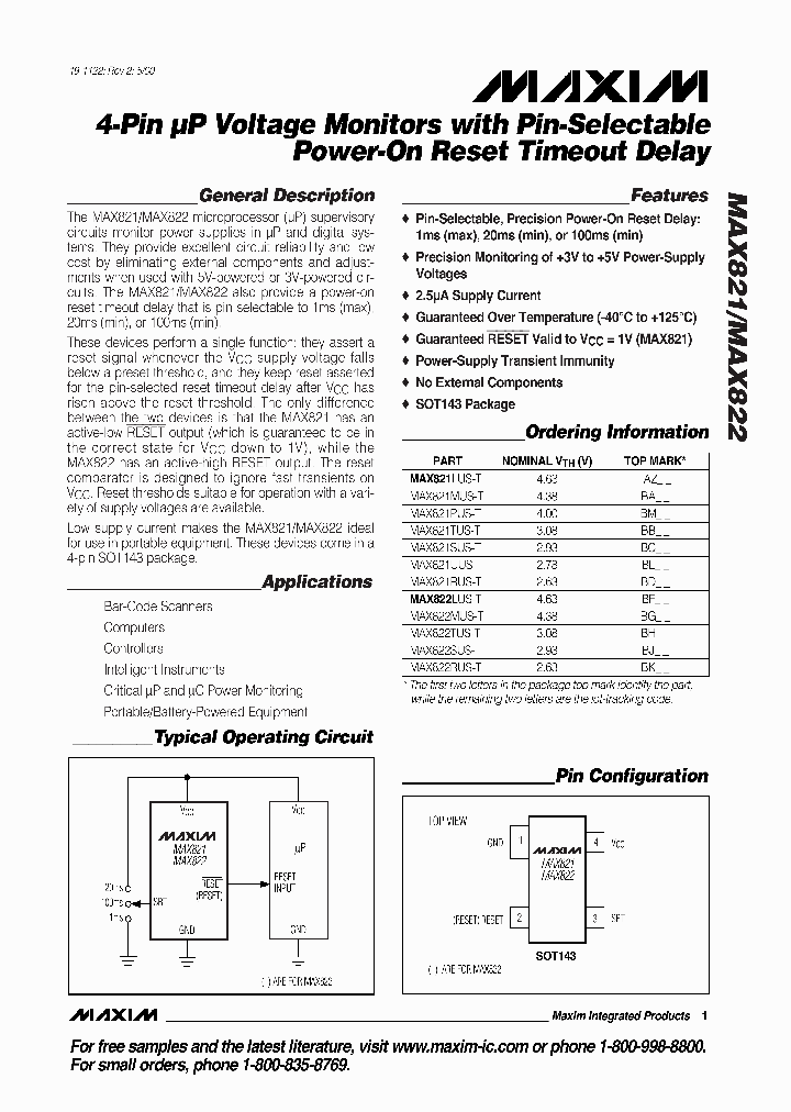 MAX821_5239170.PDF Datasheet