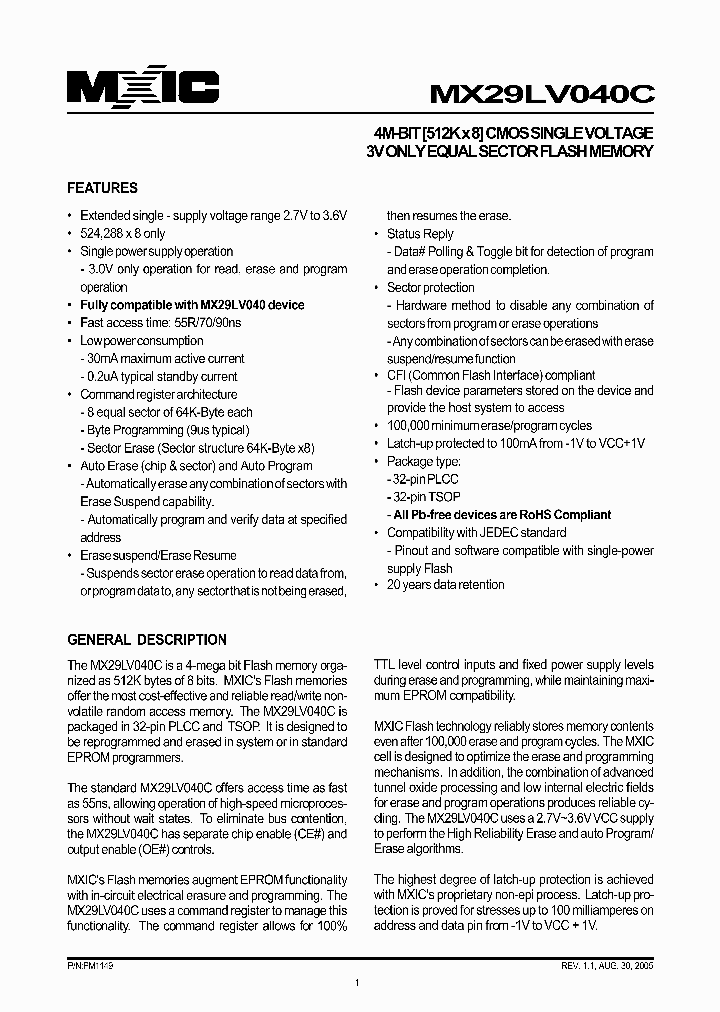 MX29LV040CTC-12_5244088.PDF Datasheet