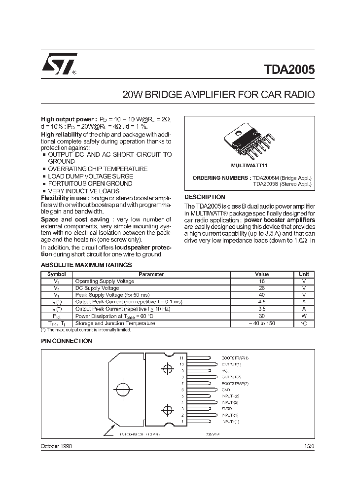 TDA2005_5276968.PDF Datasheet