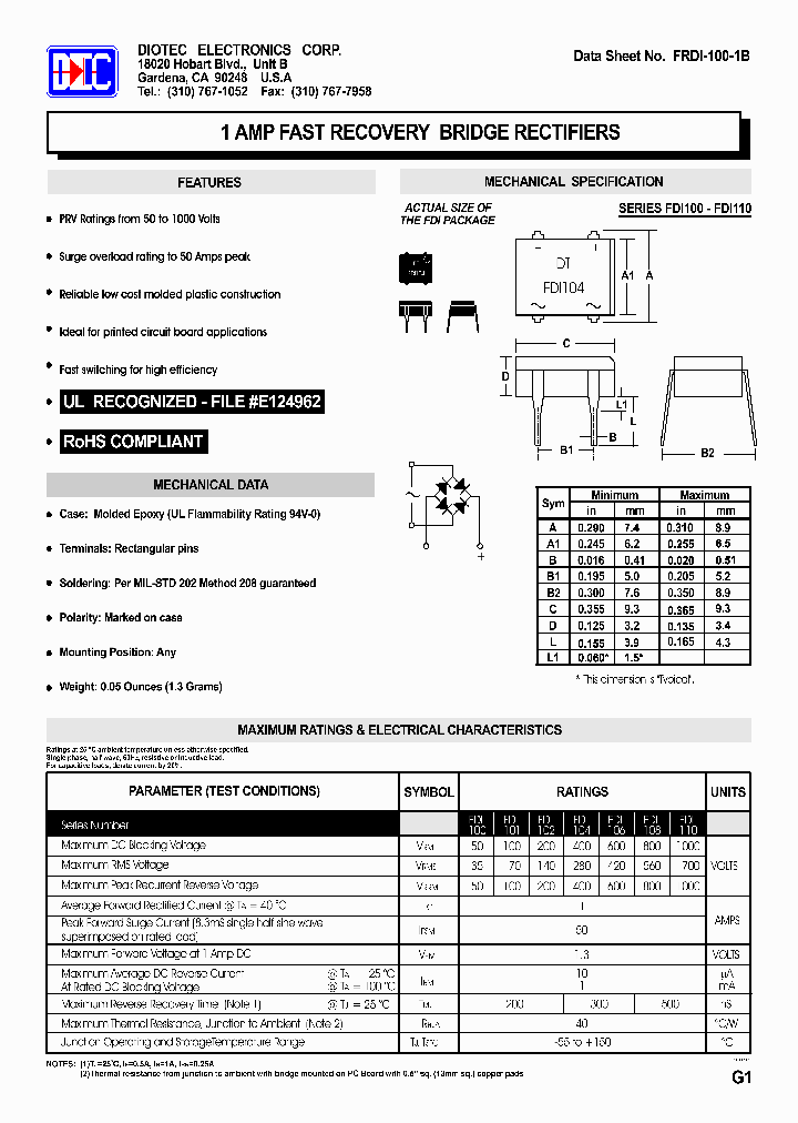 FRDI-100-1B_5319777.PDF Datasheet