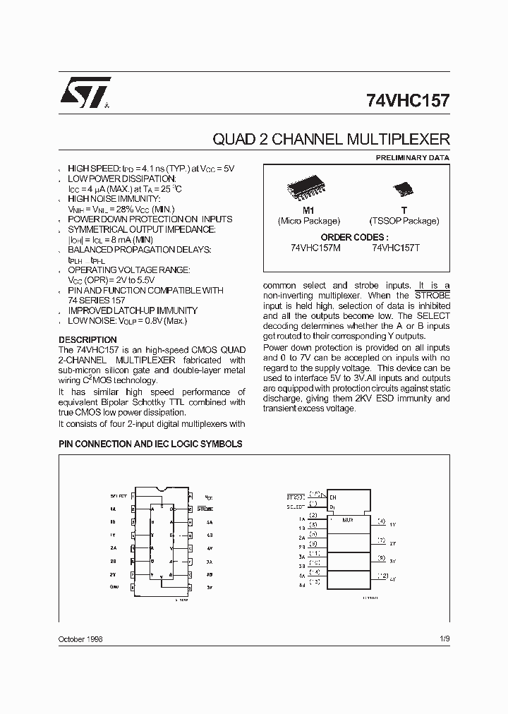 74VHC157_5340193.PDF Datasheet