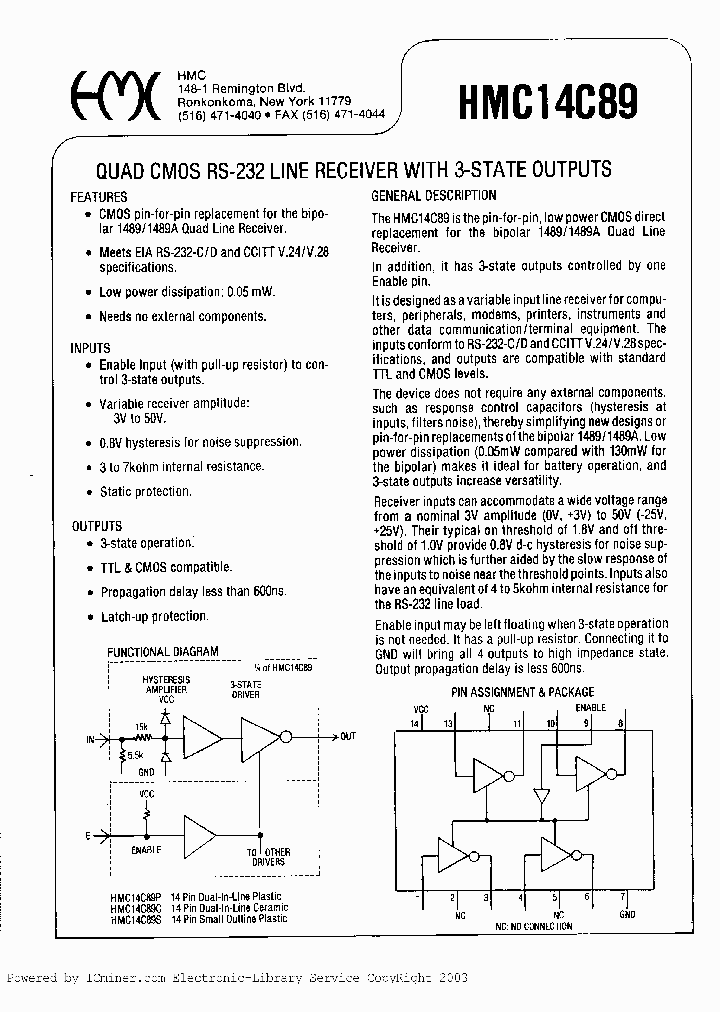 HMC14C89S_5343438.PDF Datasheet