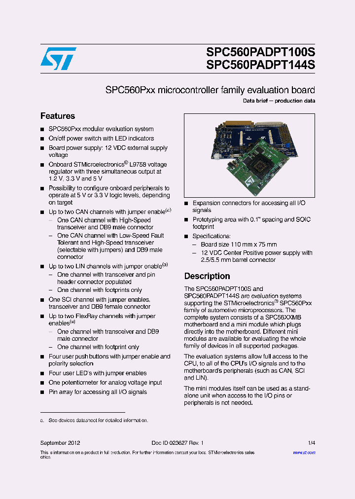 SPC560PADPT144S_5360827.PDF Datasheet