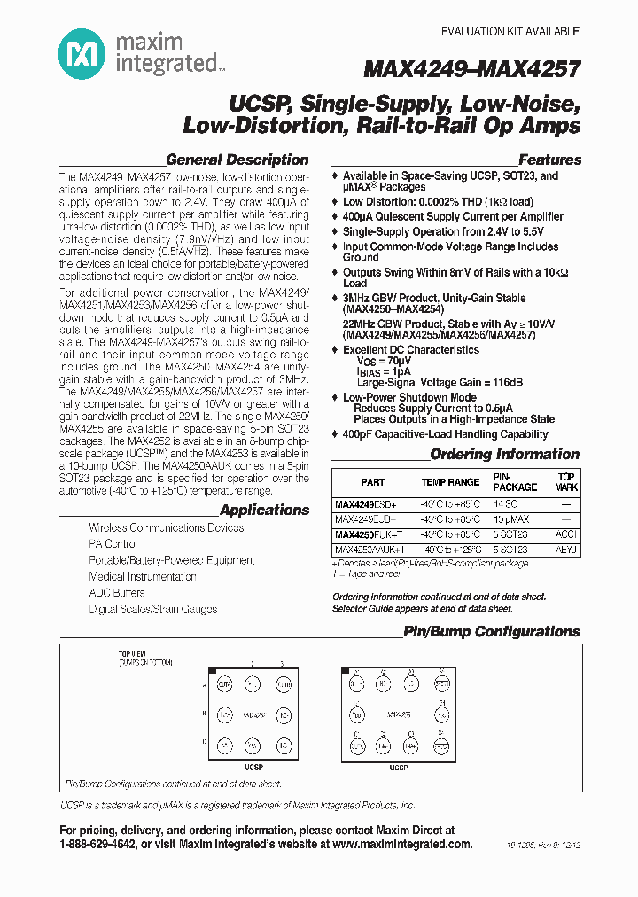 MAX4249ESD_5373361.PDF Datasheet