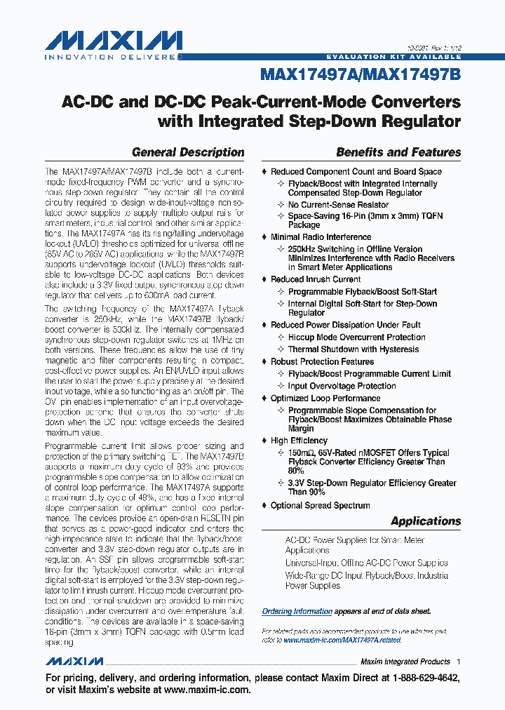 MAX17497AATE_5378447.PDF Datasheet