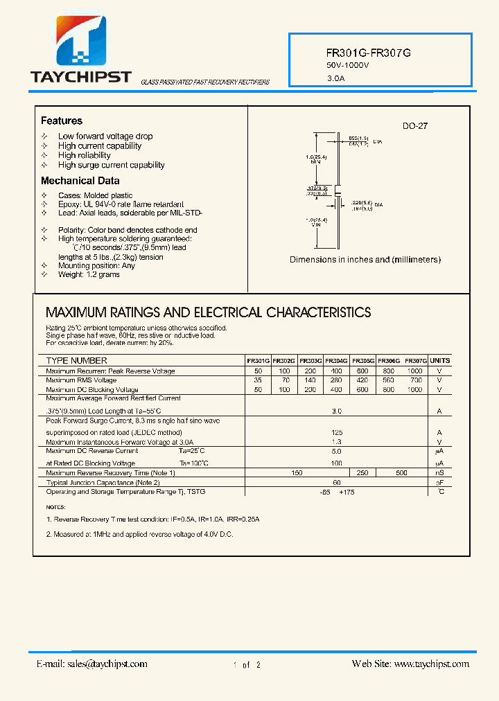 FR301G_5382400.PDF Datasheet