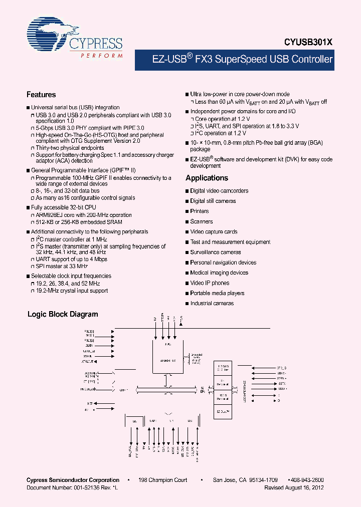 CYUSB3014-BZXC_5383628.PDF Datasheet