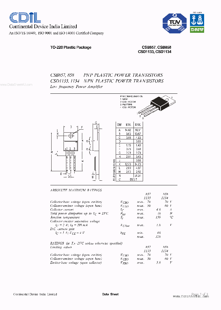 CSB857_5389316.PDF Datasheet