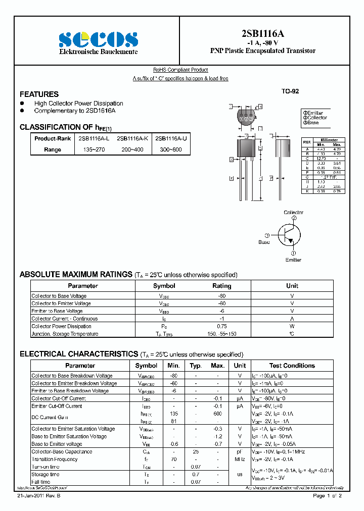 2SB1116A_5402383.PDF Datasheet